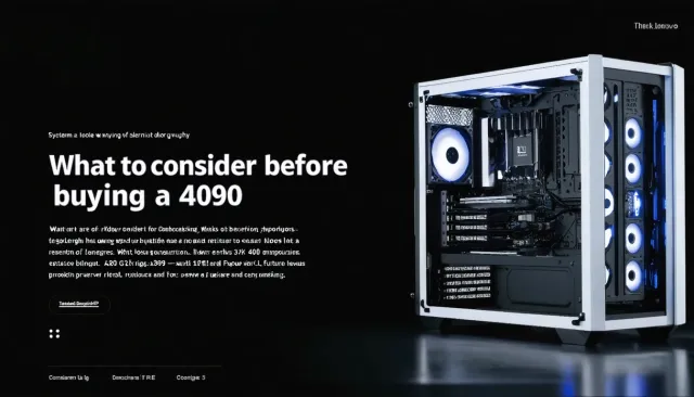 Что учитывать перед тем как купить 4090: на что смотреть при покупке: длина корпуса, энергопотребление, уровень шума, температура и запас актуальности на будущее